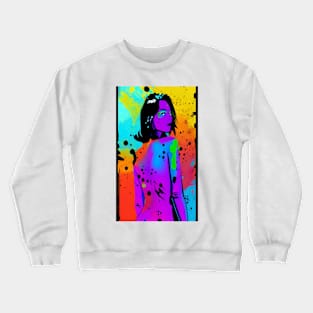 Funky Sexy Colorful Hippie Popculture Crewneck Sweatshirt